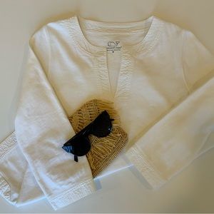 Ladies Vineyard Vines White Cotton Knit Tunic Size M